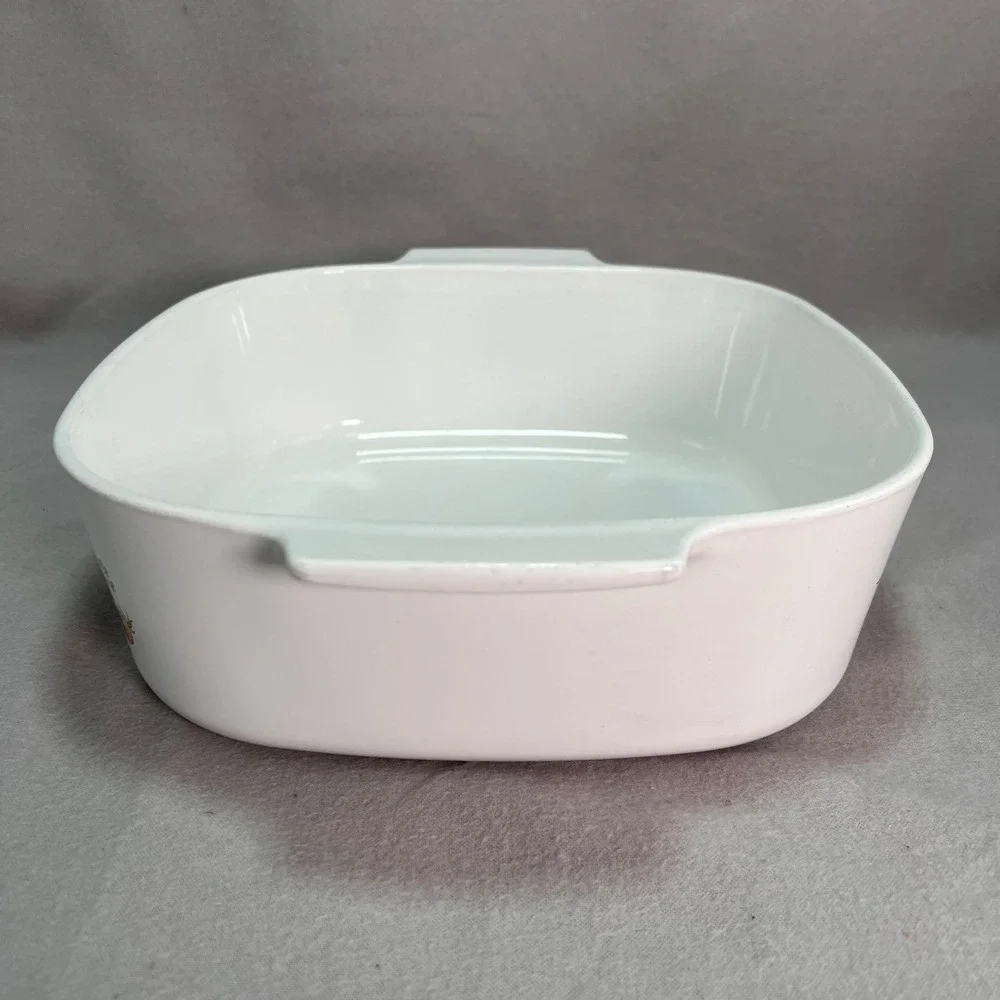 Corning Ware Spice of Life L'Echalote La Sauge A8B 4‎ Quart Square Casserole USA